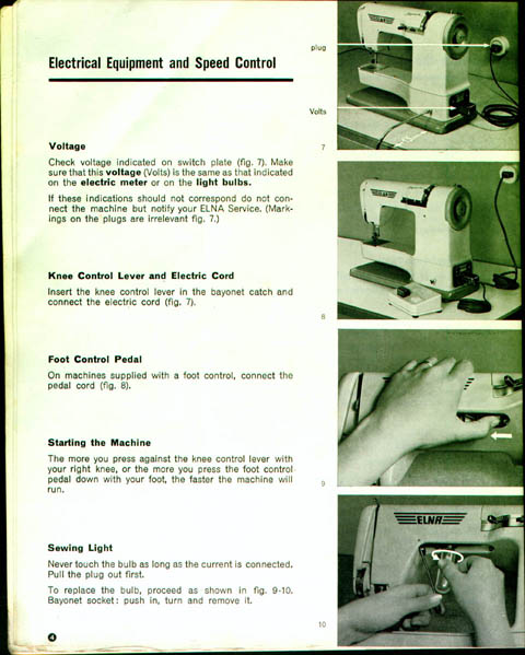 User manual Elna Sew Green (English - 48 pages)